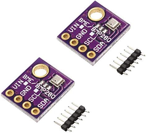ACEIRMC BME280 Digital 5V Temperature Humidity Sensor Atmospheric Barometric Pressure Board IIC I2C Breakout for Arduino (Pack of 2)