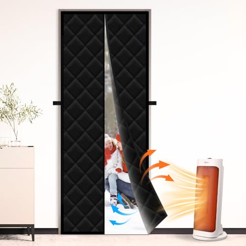 Magnetic Thermal Insulated Door Curtain - Fits Door Size 32"