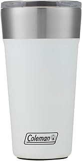 Copo térmico com tampa 600ml branco coleman