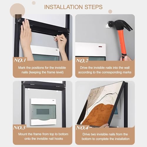 Decorative Electric Panel Cover, Wall Art for Circuit Breaker Box, Creative Hideaway Distribution Cover, Stylish Hanging Picture (15.7 x 11.8 in, Style 3)