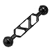 Yornimir Aluminum Alloy Underwater Extension Arm, Carbon Fiber Floating Dual Ball Arm with 1