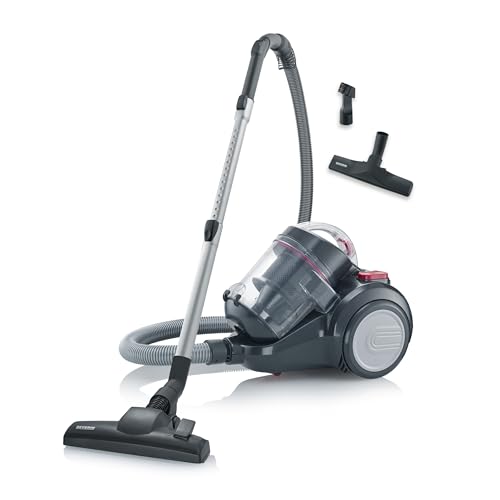 SEVERIN Beutelloser Zyklon-Staubsauger, Bodenstaubsauger für konstante Saugkraft, Staubsauger ohne...