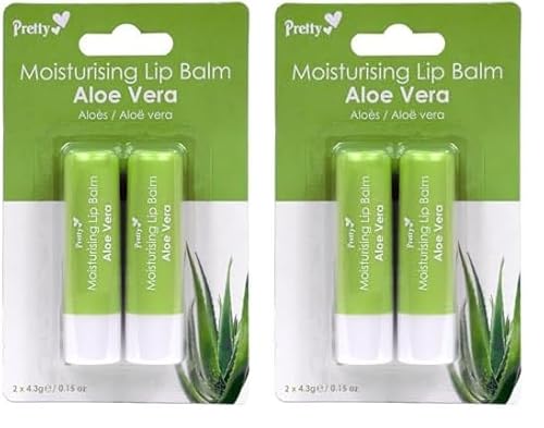 Pretty Moisturising Lip Balm - Aloe Vera (Pack of 2)