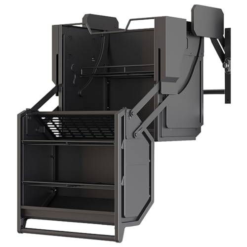 Étagère Escamotable À 2 Niveaux Pour Meubles Hauts, Panier Relevable, Étagère À Épices Et À Vaisselle Pour Cuisine Bar Rangement Organiseur Capacité...