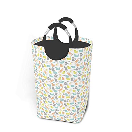 Wäschesack,Baby Kitty Love Cats Cartoon Druck,Großer faltbarer Wäschekorb,zusammenklappbarer Wäschekorb,zusammenklappbarer