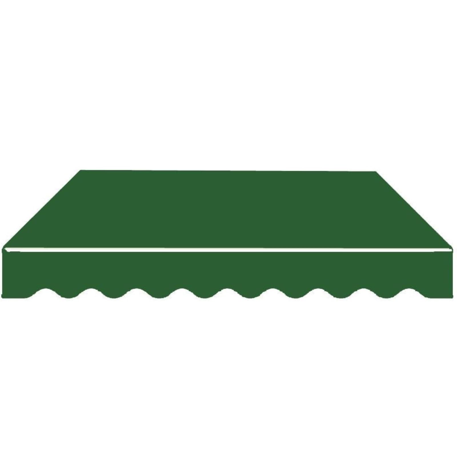 Store banne Auvent de Patio rétractable en Tissu de Remplacement, Pare-Soleil Vert résistant à l'eau for Portes et fenêtres, Protection UV auvent(3㎡)