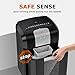 Bonsaii 12 Sheet Crosscut Paper Shredder, 60 Mins P-4 Level Ultra Quiet Home Office Heavy Duty Shredder, 4.2 Gallons Shredder for Documents/Mails/CDs/Credit Cards, with 4 Casters (3S16)