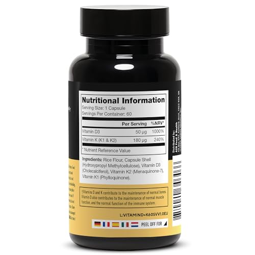 LEGION VitaminD+K Natural & Effective Formulation - Vitamin D3, K2 & K for Immunity Boost - K1, K2 & D3 Vitamin Supplement to Boost Bone Density and Health - Vitamin K2 & K1 for Heart Support - Image 3