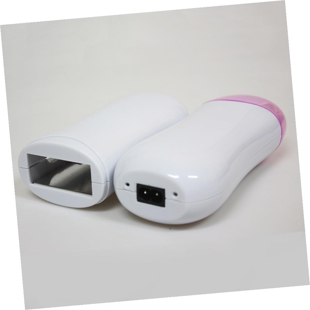 Scaldacera Depilatoria Portatile a Due Sedi 100g Abs Bianco | Ascelle e Guance, Uso Leggero e Sicuro, Set per Donne Sempre e Ovunque