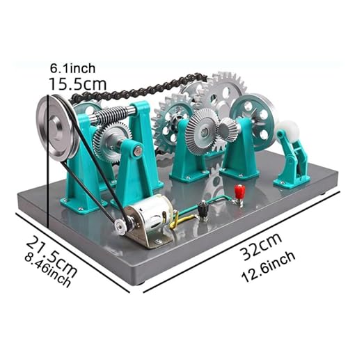 Modelo de transmisión mecánica de engranajes y kit de experimentos de física 3