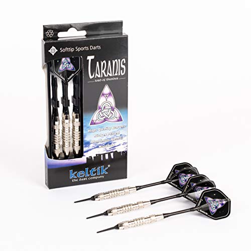 Celtic Billiard, Bowling, Dart & More Soft Dart Taranis 14g, 16g, 18g Soft Darts, Soft darts, 661710, Silver, 18 g