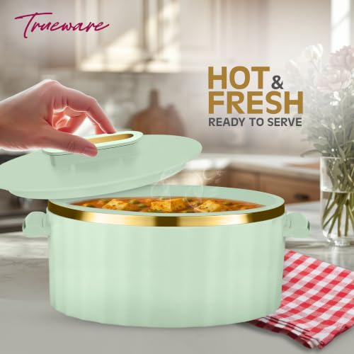 Image of Trueware Celebration Inner Steel Casserole 2900 ML | PU Insulated | BPA Free | Odour Proof | Food Grade| Ideal for Chapatti | Roti | Curd Maker | Thermoware | Hot Pot