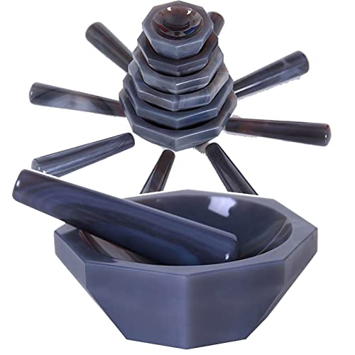 Mortero De Laboratorio (40-160 Mm), áGata Natural, Con Mortero, Suave, Resistente Al Desgaste, Resistente A La CorrosióN, Para InvestigacióN De Laboratorio,80mm