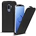 Produktbild Conie BF35567 Basic Flip Kompatibel mit Samsung Galaxy S9 Plus, PU Leder Hülle Cover Klapphülle für Galaxy S9 Plus Tasche Schwarz