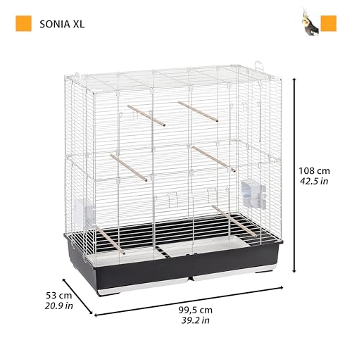 Cage pour perruches ondulées et calopsittes Ferplast volière d'intérieur 99cm