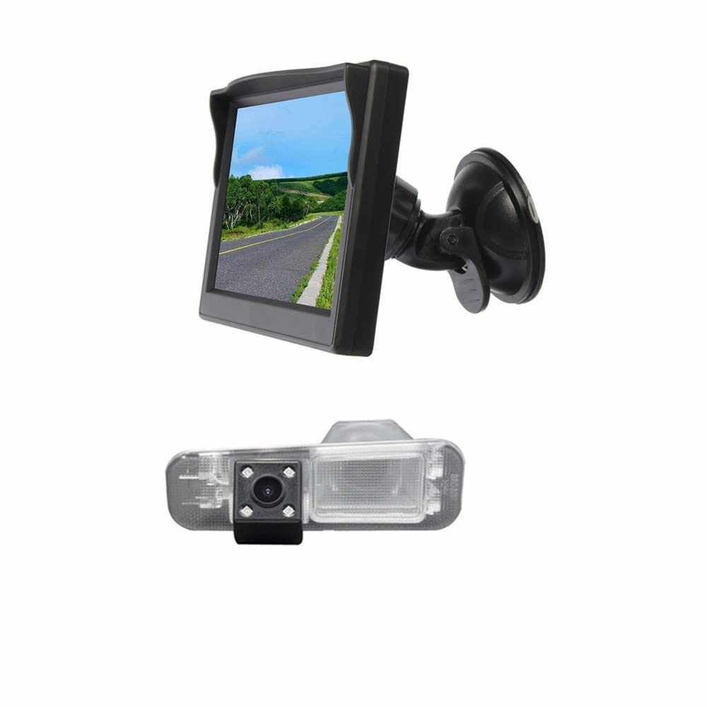 VS170S - Monitor de pantalla de visión trasera con ventosa y cámara de marcha atrás para Kia Rio Pride UB