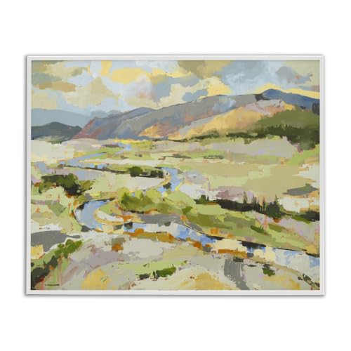 'Lush Green Mountain Landscape'| Framed Giclee Art