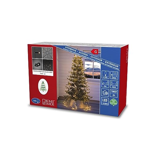 Mantello di luci LED per albero Konstsmide 6394-820 LED a montaggio fisso Ambra N/A 7 kWh/1000h