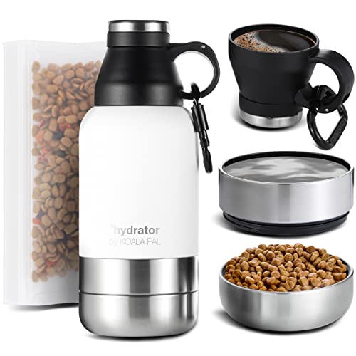 Koala Pal 32Oz Portable Dog Travel Water Bottle + Bowls, Human And Dog Water Bottle, Water Bowl Dispenser, Travel Accessories #TOP3