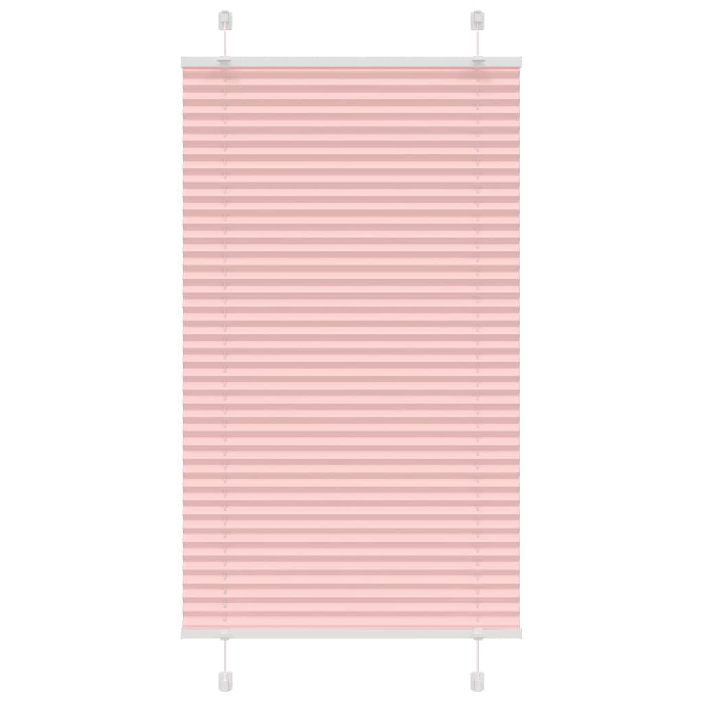 Store plissé sans perçage rose pour fenêtre de chambre d'enfant et bureau cosy