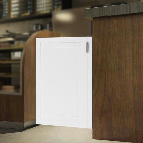 Rustic Wooden Swinging Cafe Door with Stainless Steel Hinges, Half Entrance Partition for Kitchen, Bar, Cellar, Porch, or Barn - Stylish & Functional Accessory