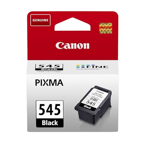 Canon Ink - PG-545 Genuine Black Printer Ink Cartridge - (1 x Cartridge) - Compatible with PIXMA TR IP MX MG & TS