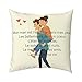 Cadeau Mari Housse de Coussin Cadeau Anniversaire Homme Cadeau Mariage Cadeau Amoureux pour Homme Cadeau Homme Original Utile Cadeau Saint Valentin Homme - Mon Mari Est l'amour De Ma Vie