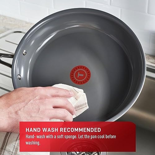 T-FAL Excellence Ceramic, 30cm Frypan, Ceramic Non-Stick Cookware, Blush by T-Fal - Image 6