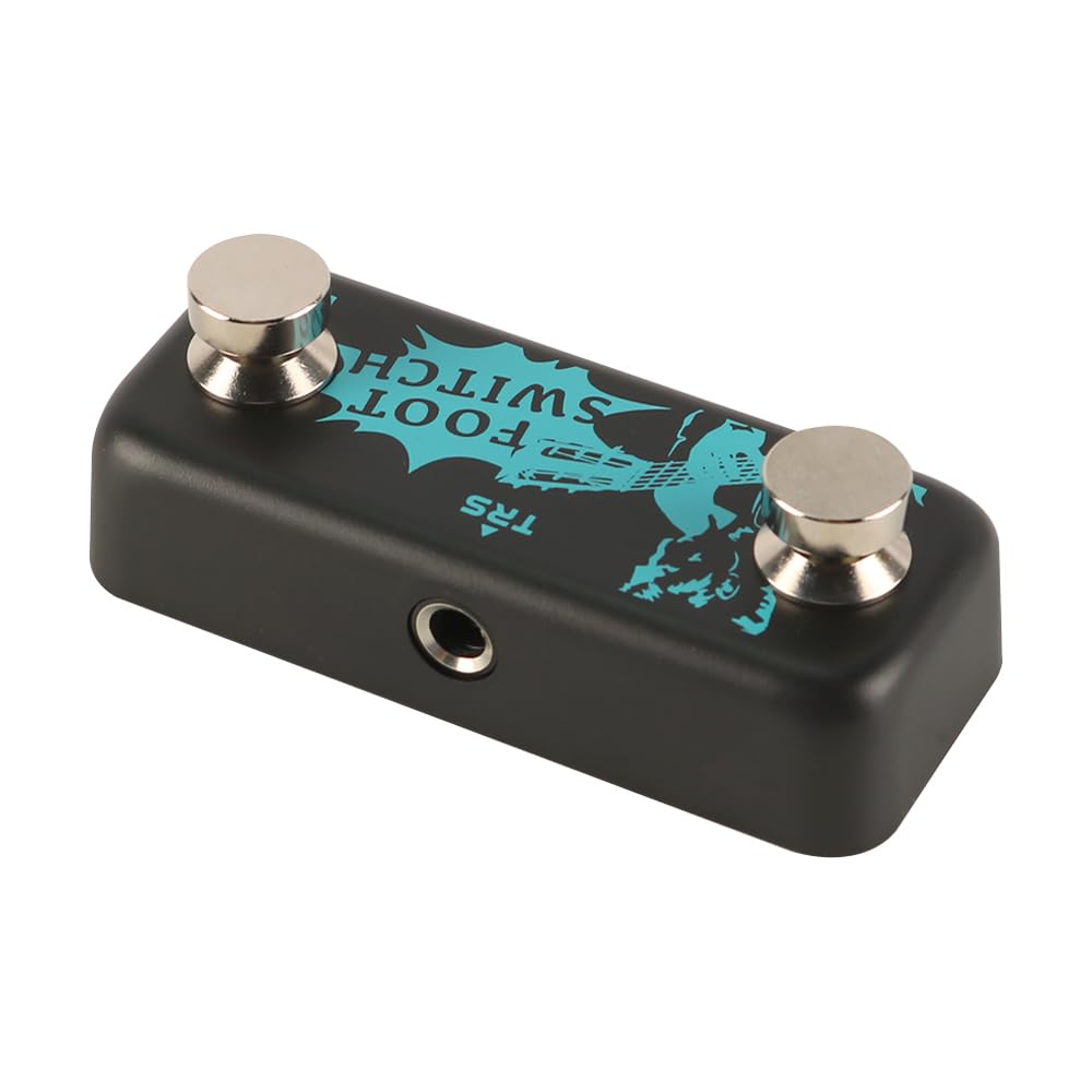 Laroal Guitar Dual Switch Effect Pedal Non-slip Pads Large Mushroom Footswitch Dual Metal External Footswitches Digital Reverb Guitar Pedal - Image 3