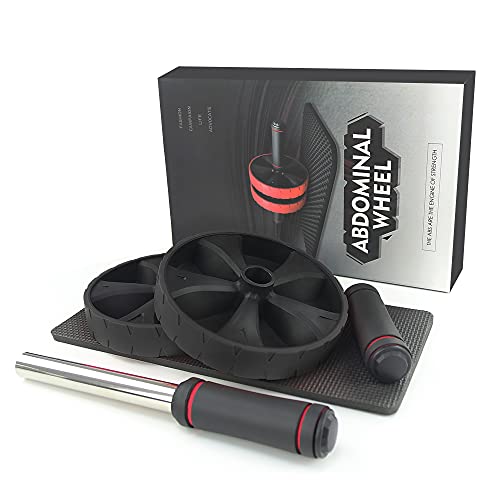 iMoebel Ab Wheel Roller buikroller - buikspiertrainer - buiktrainer met kniemat voor Sixpack Core ABS rollout oefening… - Image 8
