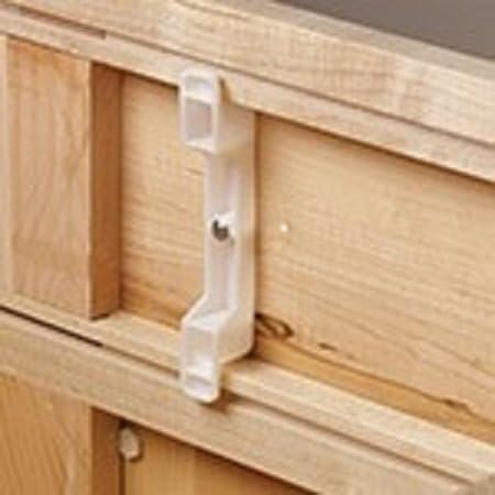 False Front Cabinet Clips 4-1/2" - Fake Drawer Clips/False Drawer Front Clips - 1 Set (2 Clips)