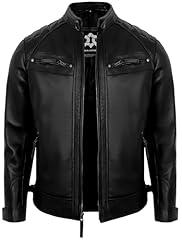 Diamond1 - Black Leather Jacket