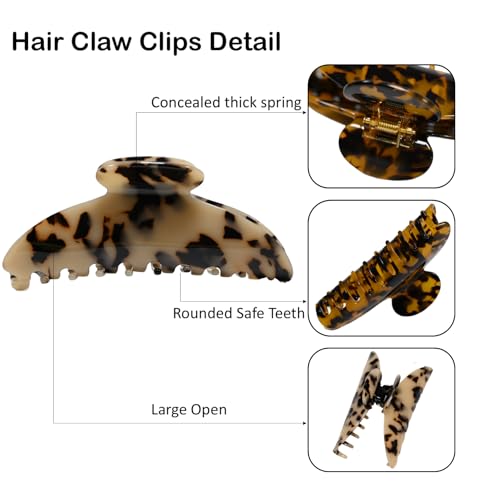 Pinzas de Acetato para Cabello 2 Piezas 5 Pulgadas miniatura 3