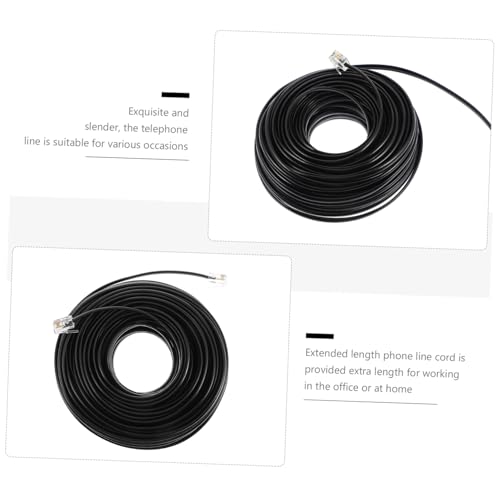 Cable telefónico RJ11 de 20 metros con hilos de cobre para moficación y hogar 3