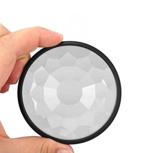 Filtro Caleidoscopio da 82 Mm, qualità 'immagine Prisma, Filtro per Lenti con Effetto Doppia Ombra, Morbido e Luminoso, per Ritratti Video, Natura Morta, Adatto per Fotocamera
