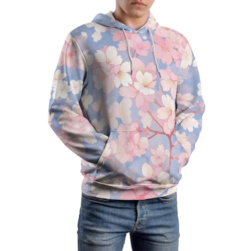 Sweatshirt Pullover Fleur de Cerisier avec Finitions Soignées et Capuche Douce - 6