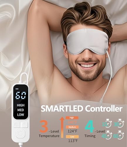 Masque chauffant yeux secs pour pause détente avec compresse chaude FIR MGD
