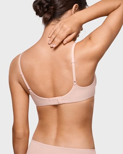 Image of INLYRIC Women's Inbarely Plus Plunge Bra - Unlined Underwire Sexy Demi Balconette Bras