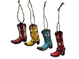 S.Star Resin Cowboy Boot Ornaments - 2.5