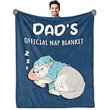 Funny Gifts for Dad, to My Dad Blanket, Dads Birthday Gift from Daughter Son for Christmas Father's Day - Soft Flannel Throw Blanket 60'×50'