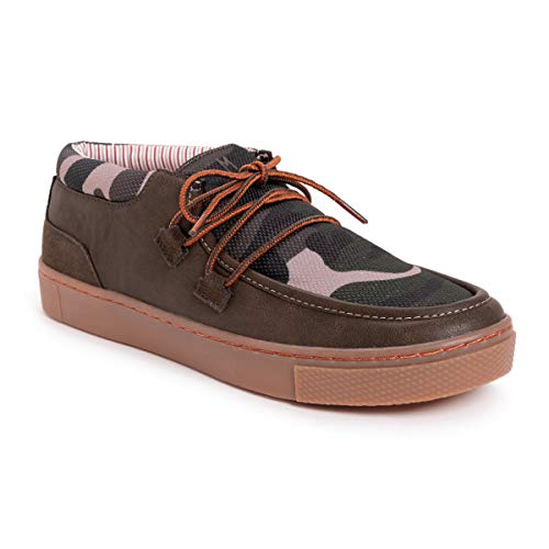 MUK LUKS Men's Park Ollie Sneaker-Olive/Camo Loafer