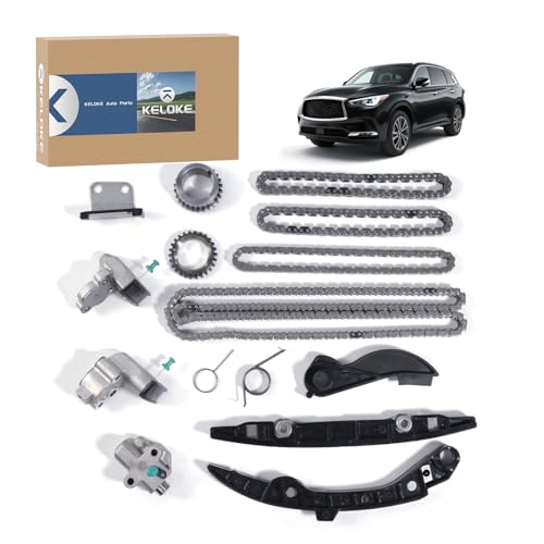 KELOKE 130286KA0A Timing Chain Kit with Guide Tensioner Compatible with