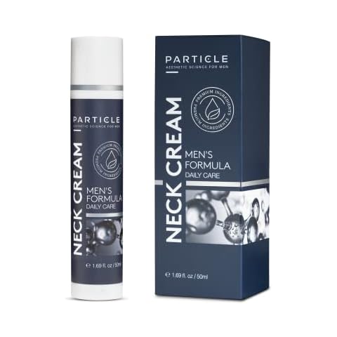 Particle Neck Cream for Men - Firming, Lift and Moisturize The Neck | Use on Saggy Skin or Turkey Neck | Anti Aging Triple Action Neck Cream with Collagen, Hyaluronic Acid, Retinol (50 ml) Cover