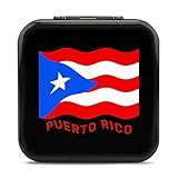 Puerto Rico Flag Game Card Case Carrying Storage Box with 24 Card Holder for Nintendo Switch