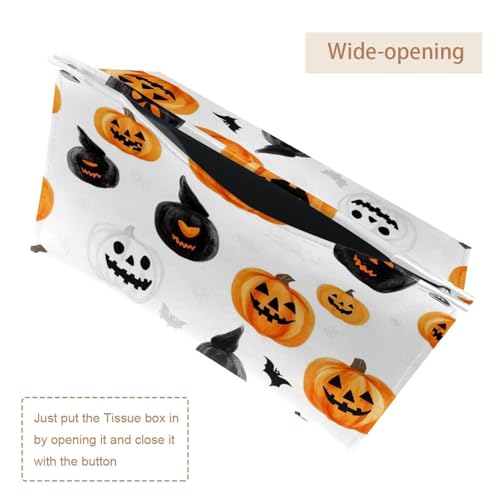 Boîtes à mouchoirs d'Halloween : housse lavable pour masquer vos cartons