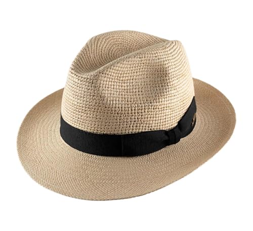 Chapeau Panama paille soleil Fedora Panama crochet été plage homme femme léger