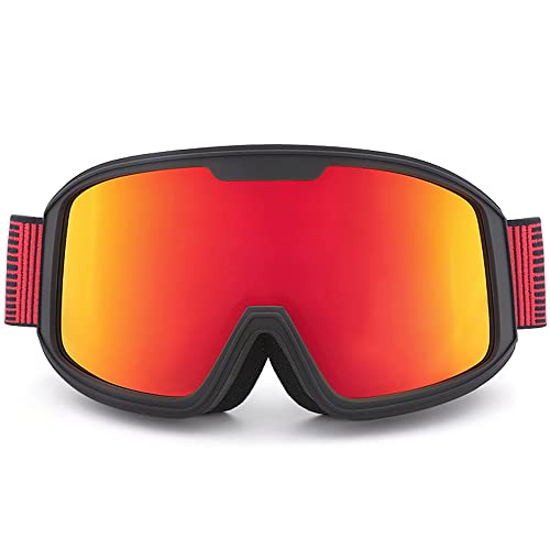 Imeish Ski Goggles For Men Women Anti Fog Uv Protection Snow Goggles (Red) #TOP5