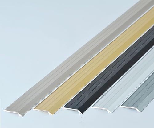 Profilé de transition pour sol noir, design discret pour salon chic - 4