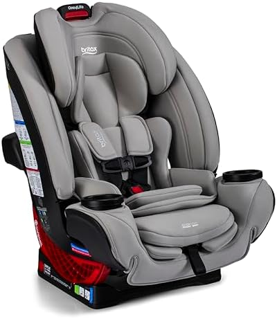 Britax One4Life All in One Convertible Car Seat, 3 in 1 Car Seat & Booster Seat with Easy ClickTight Installation, Extended Rear Facing Capacity, and Breathable SafeWash Fabrics — Parchment