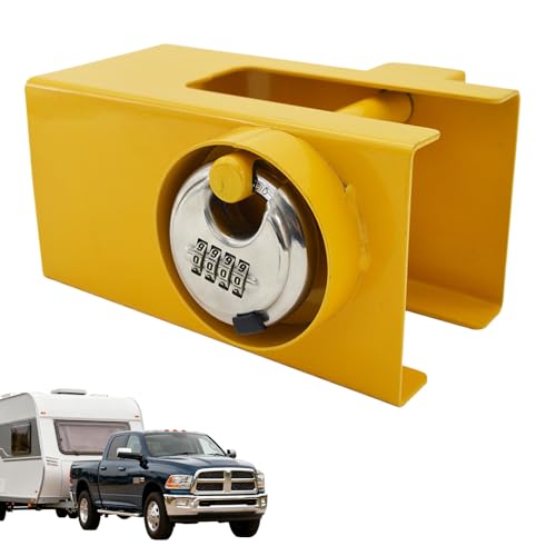 Serrure pour attelage de remorque en acier ultra-résistant pour un usage intensif